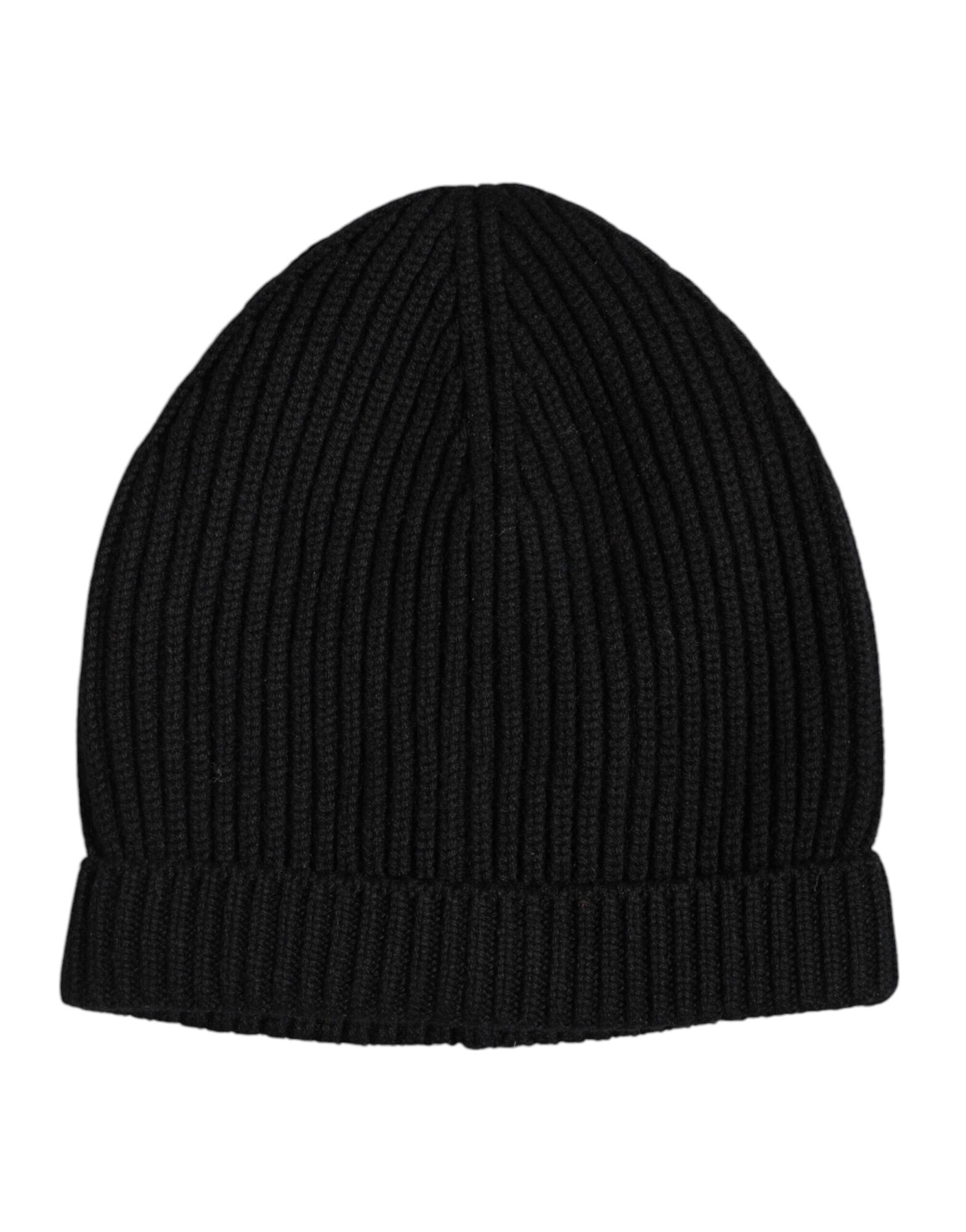 Dolce & Gabbana - Black Cashmere Knitted Winter Beanie Hat