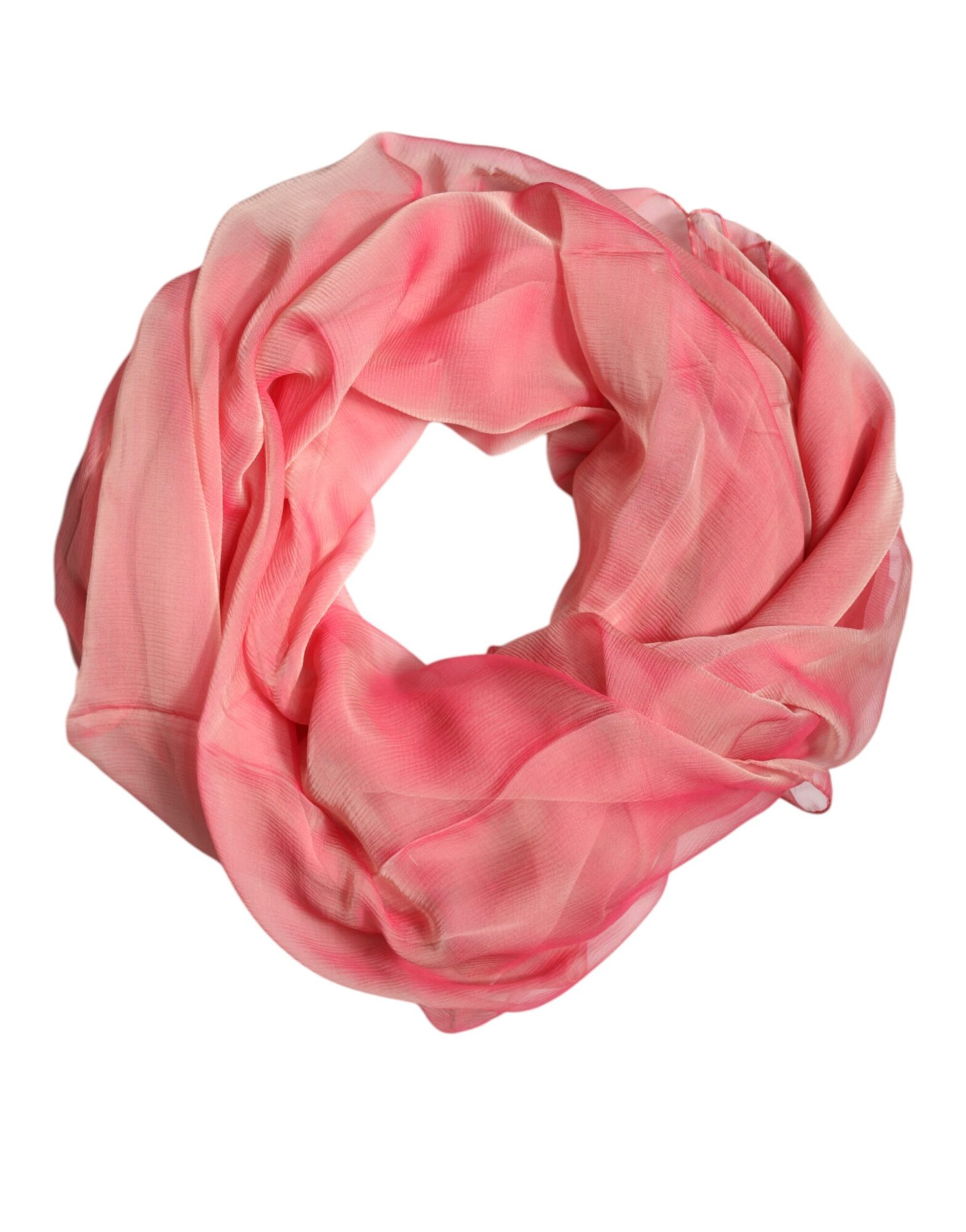 Dolce & Gabbana - Pink Silk Rectangle Women Wrap Shawl Scarf