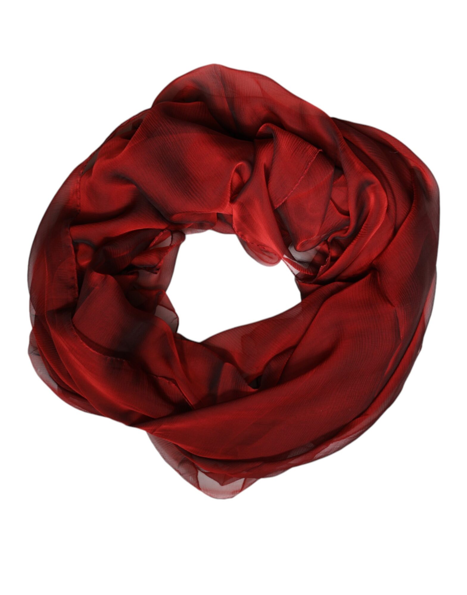 Dolce & Gabbana - Red Silk Rectangle Women Wrap Shawl Scarf