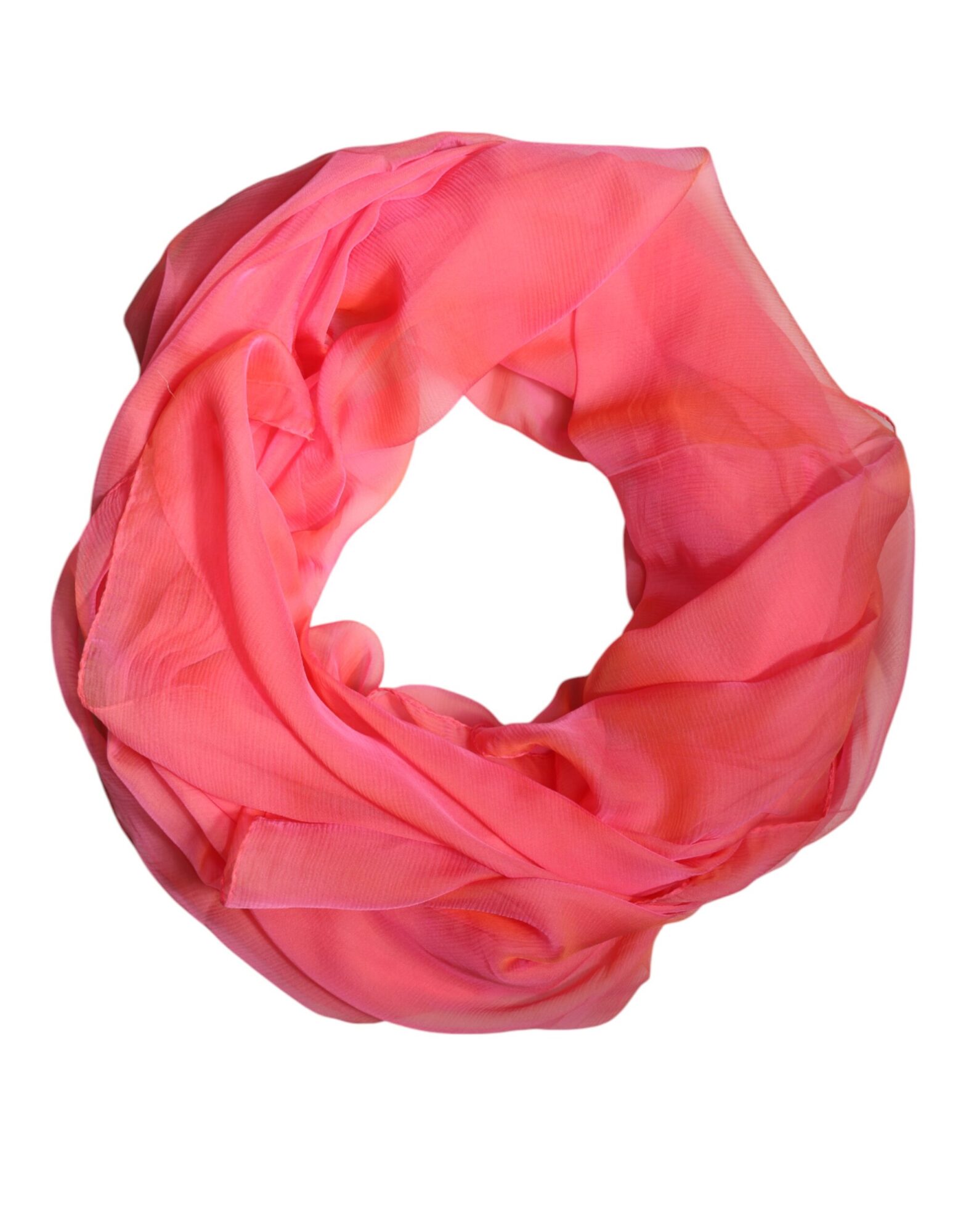 Dolce & Gabbana - Pink Silk Rectangle Women Wrap Shawl Scarf