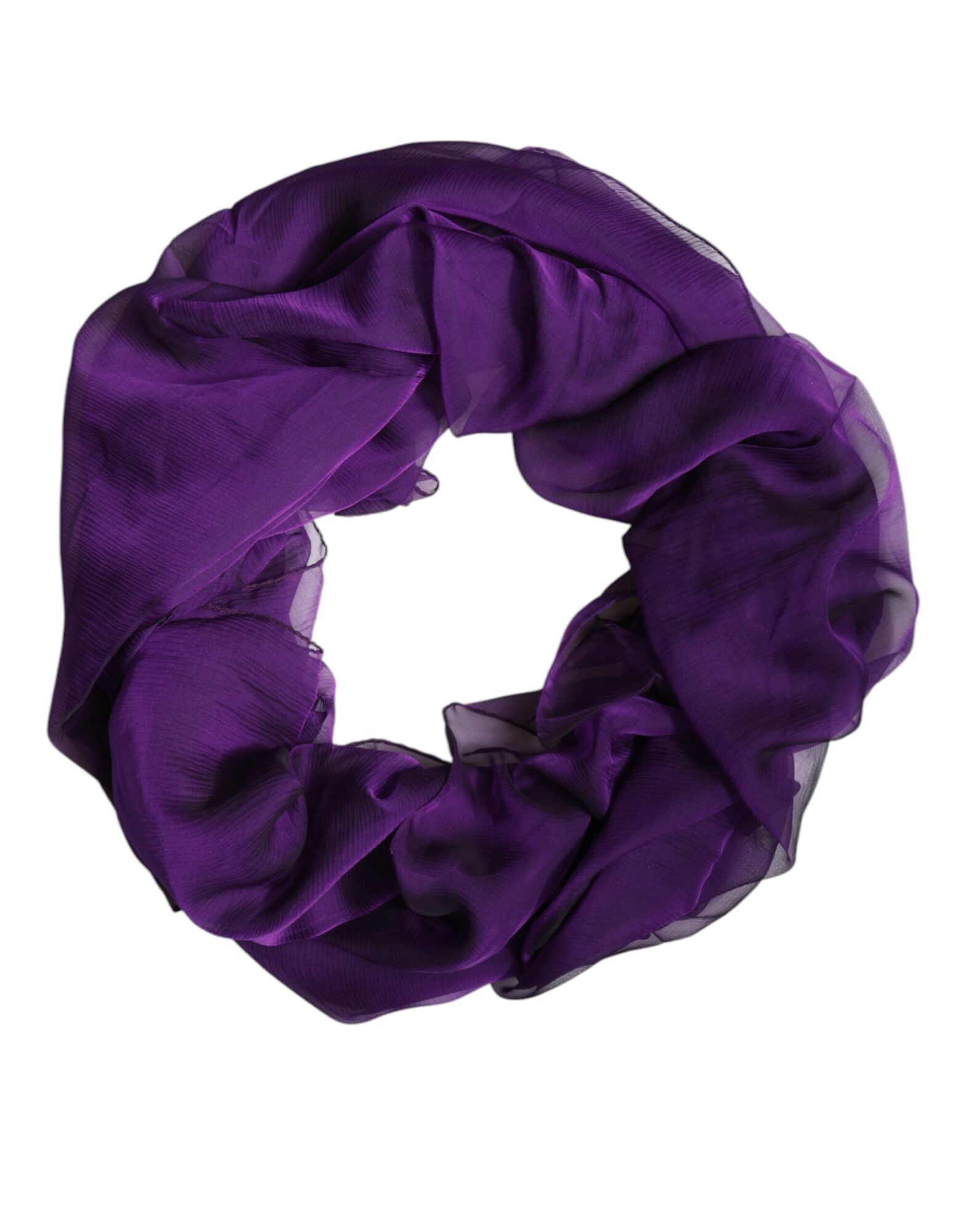Dolce & Gabbana - Purple Silk Rectangle Wrap Shawl Scarf