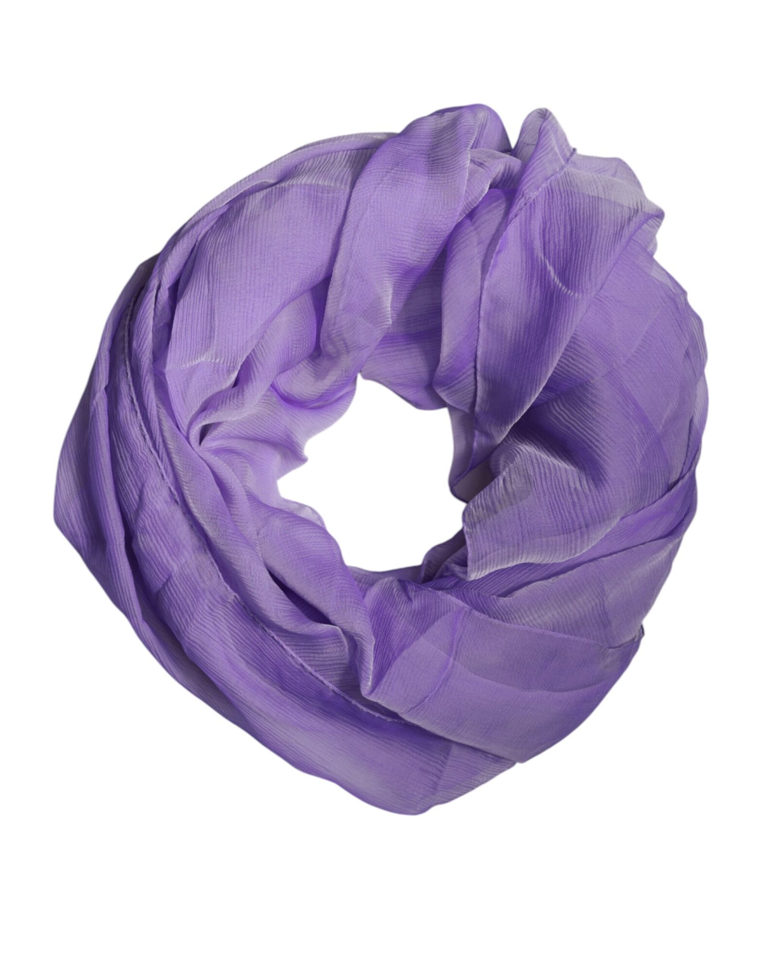 Dolce & Gabbana - Purple Silk Rectangle Wrap Shawl Scarf