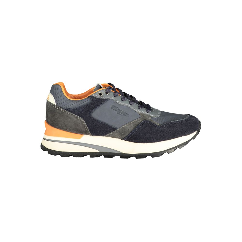 Blauer - Blue Polyethylene Men Sneaker