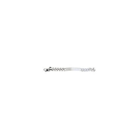 Minimal Logo Id Tag Bracelet
