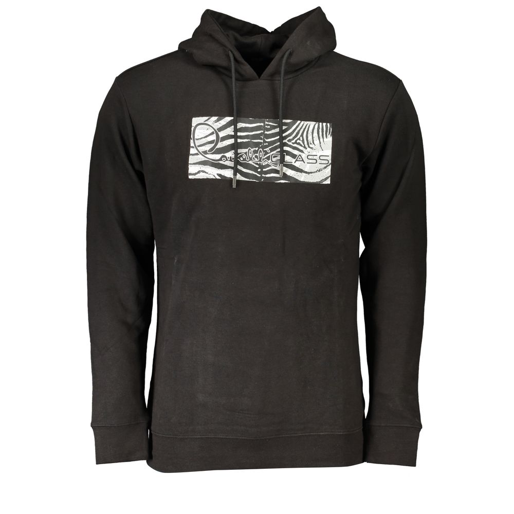 Cavalli Class - Black Cotton Men’s Hooded Sweatshirt