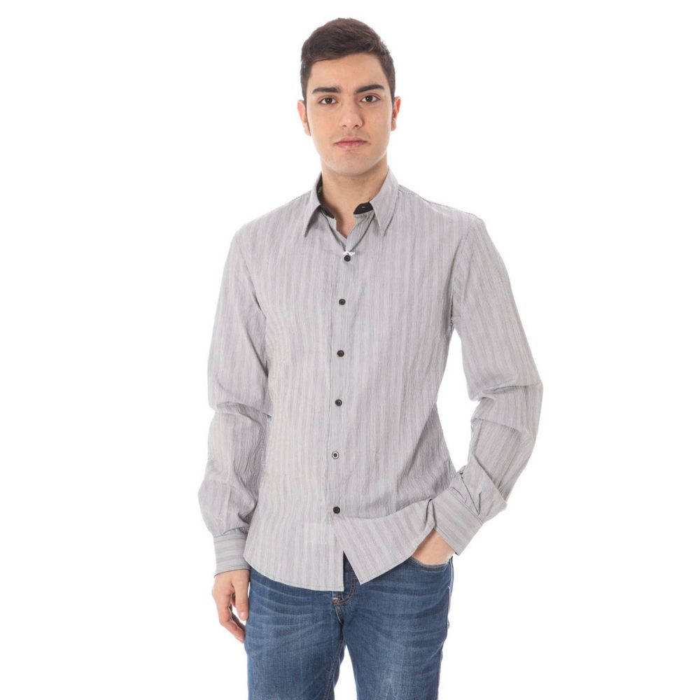 Costume National - White Cotton Men Shirt