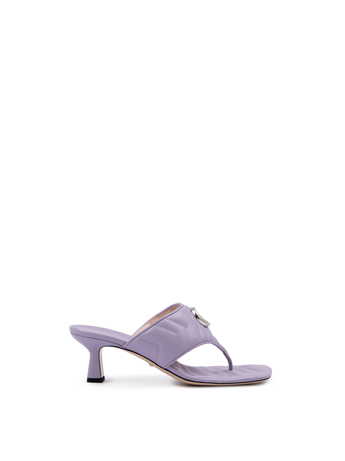 Gucci - Mystic Purple Nappa Charlotte Leather Sandals