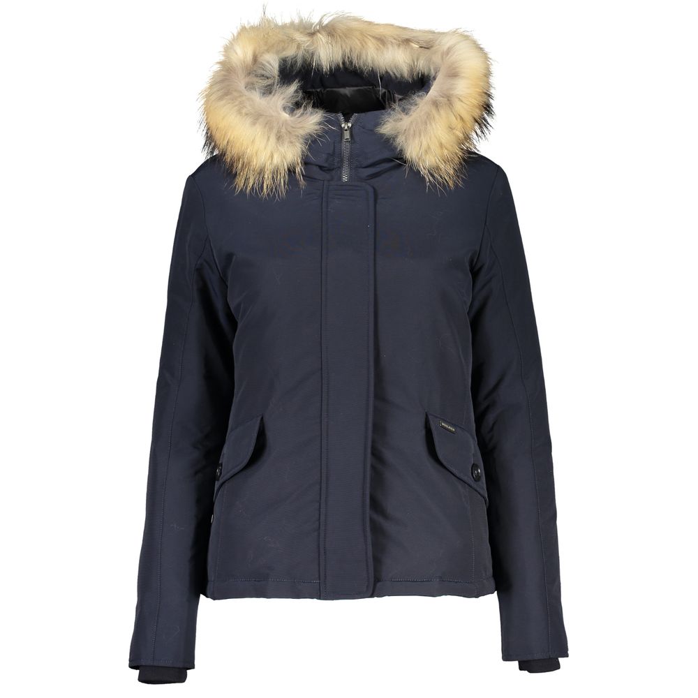 Woolrich - Blue Cotton Jackets & Coat