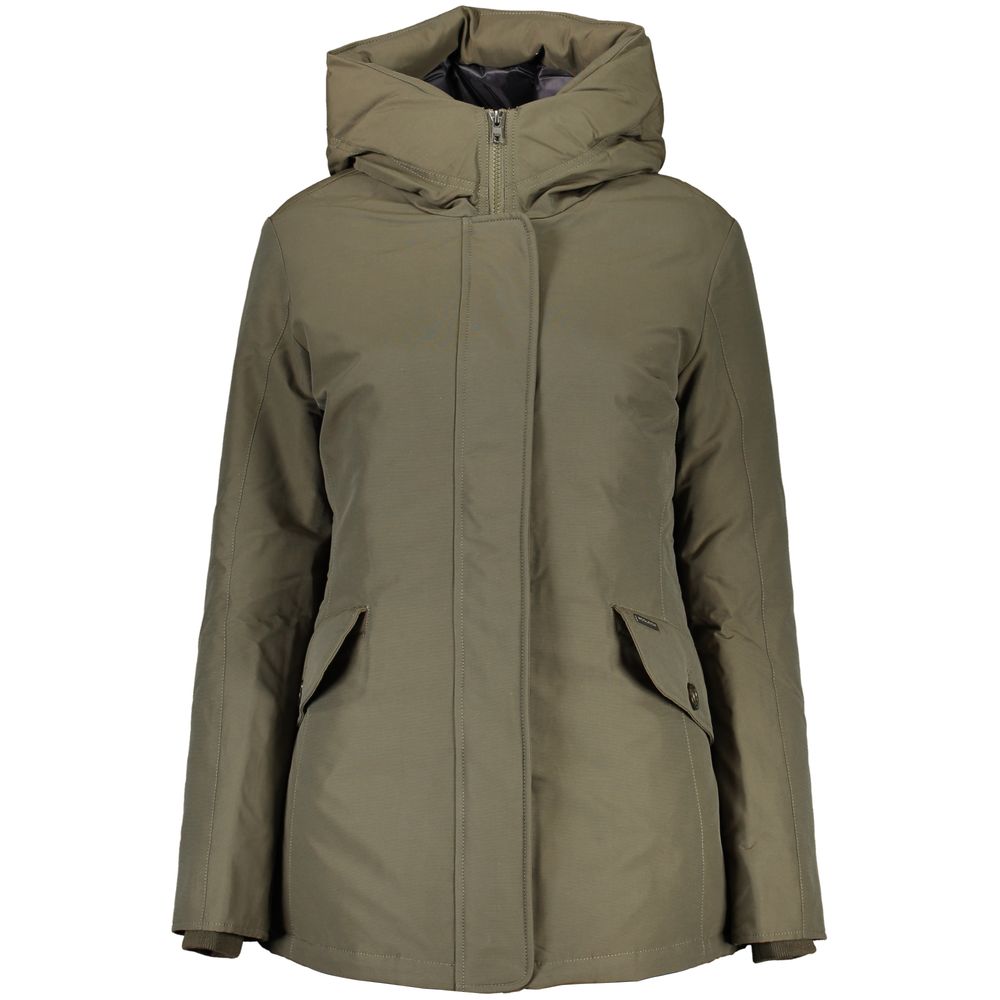 Woolrich - Green Cotton Jackets & Coat