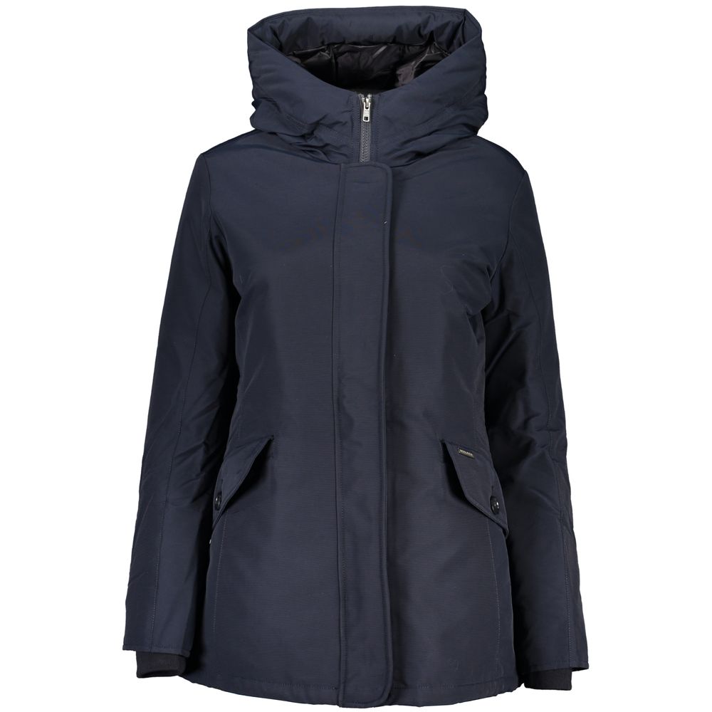 Woolrich - Blue Cotton Jackets & Coat
