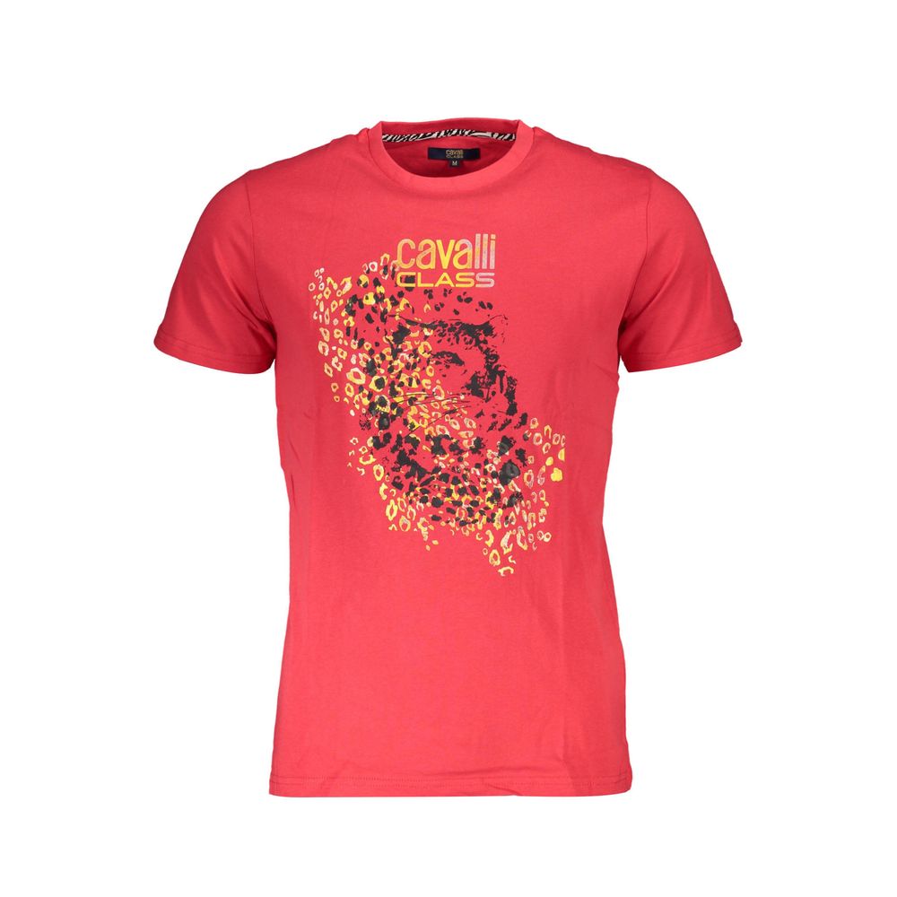 Cavalli Class - Red Cotton Men T-Shirt
