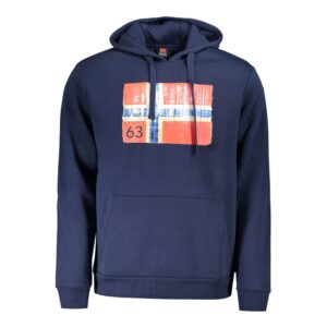 Blue Cotton Men's Hoodie