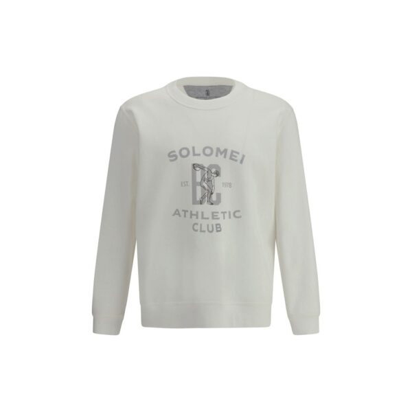 White Cotton Sweatshirt