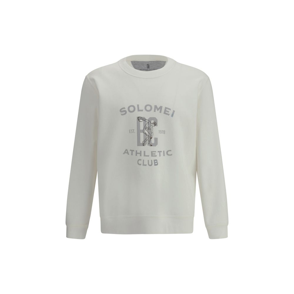 Brunello Cucinelli - White Cotton Sweatshirt