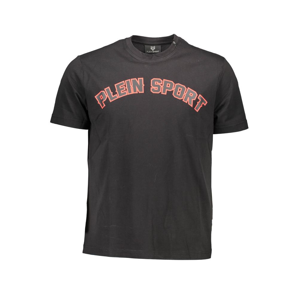Plein Sport - Black Cotton Men T-Shirt
