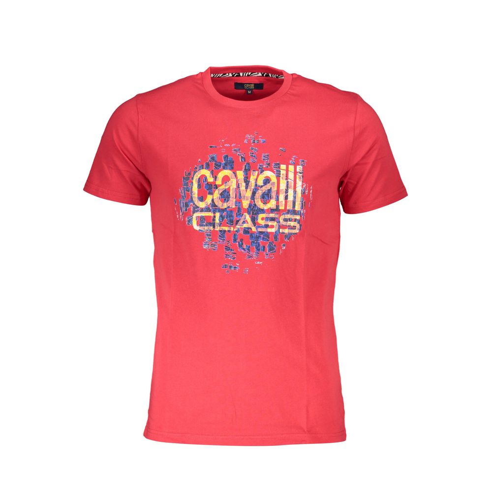 Cavalli Class - Red Cotton Men T-Shirt