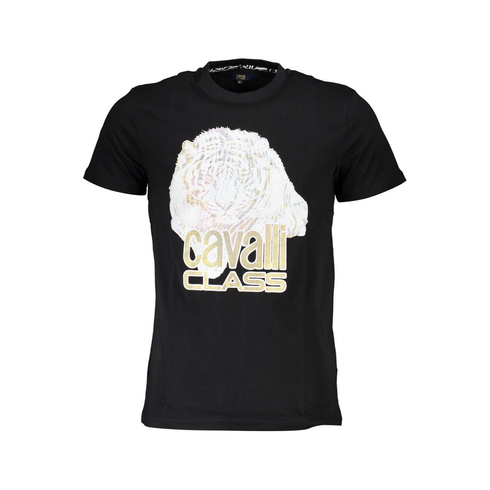 Cavalli Class - Black Cotton Men T-Shirt