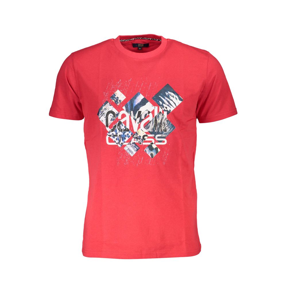 Cavalli Class - Red Cotton Men T-Shirt