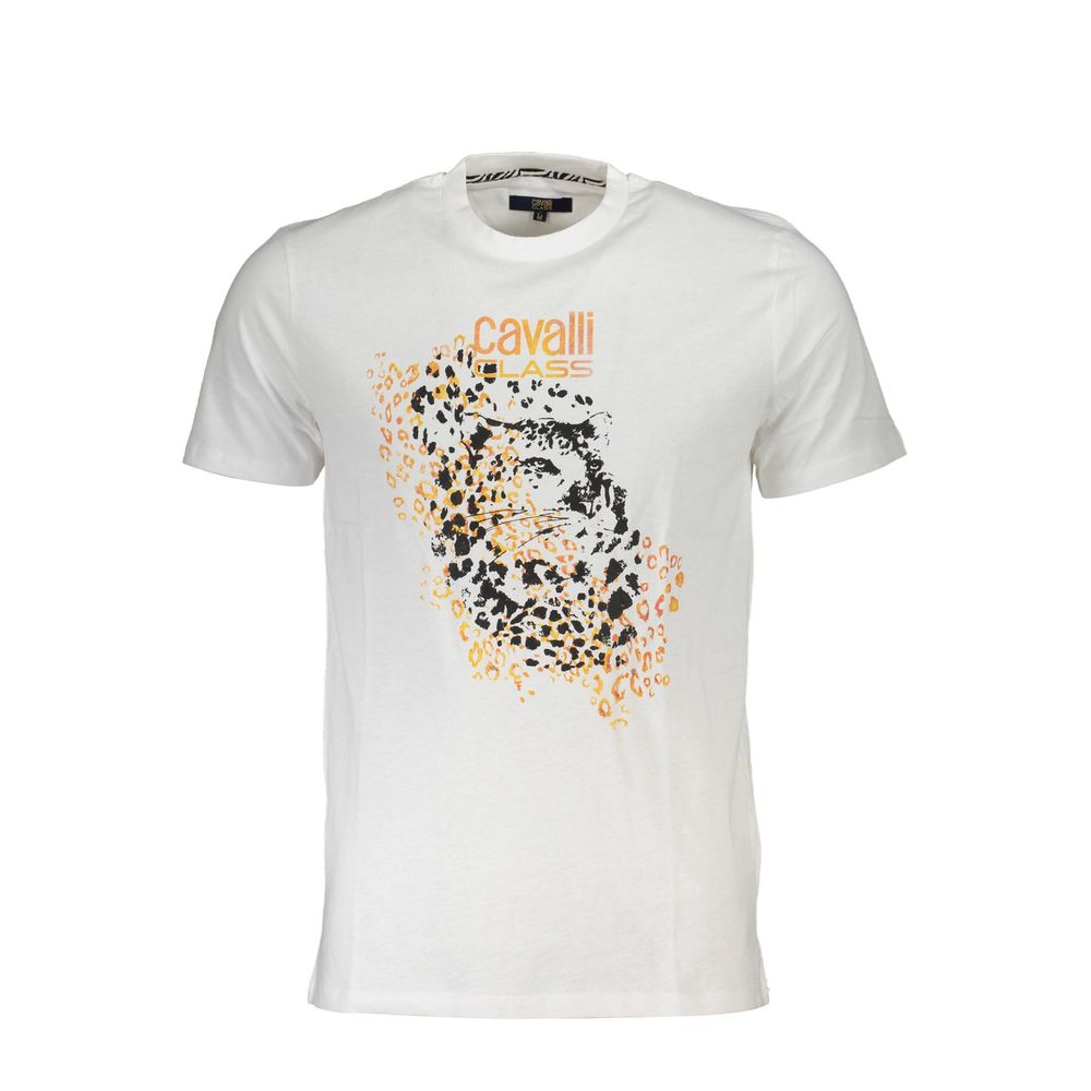 Cavalli Class - Bianco Cotton Men T-Shirt