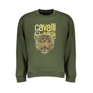 Green Cotton Men Sweater