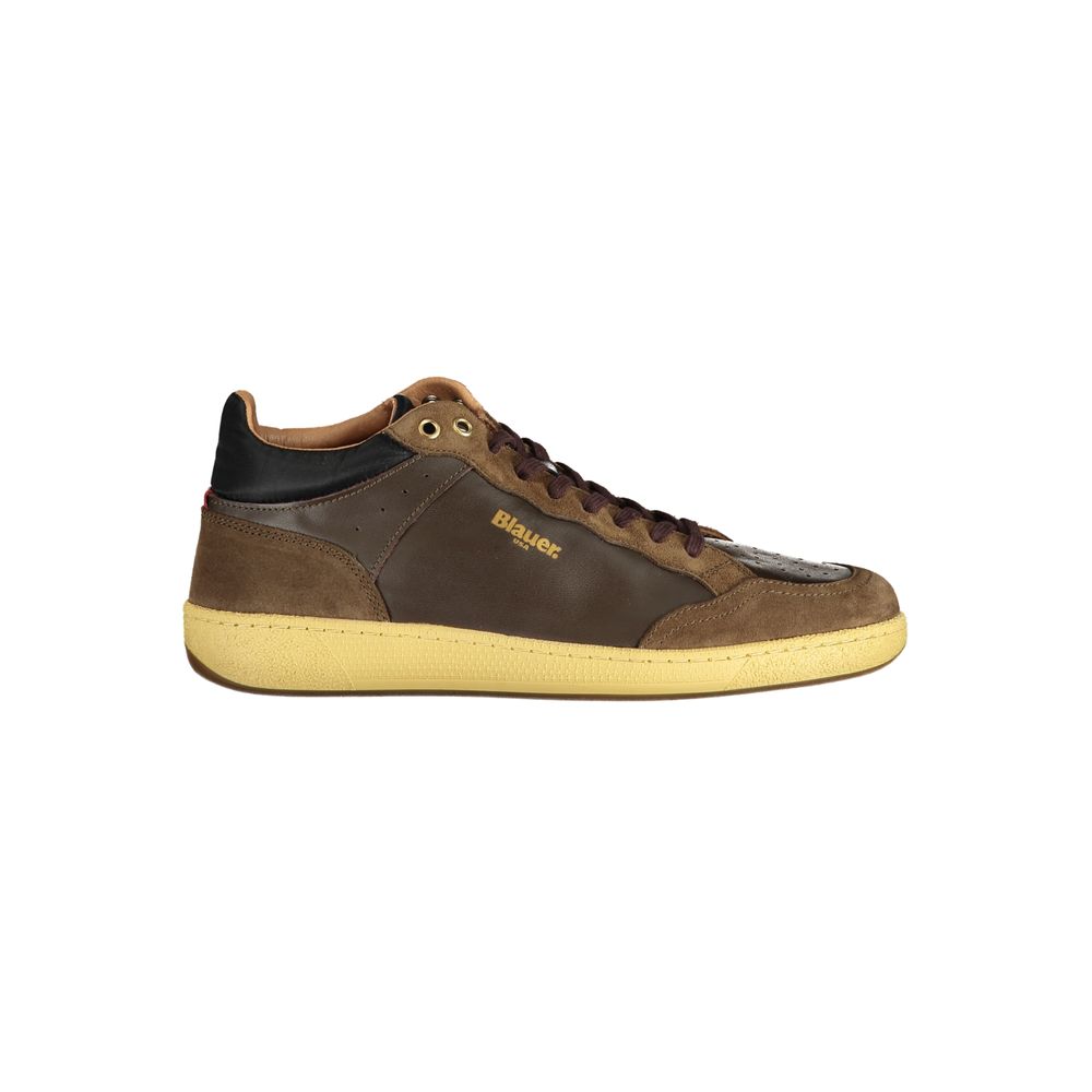 Blauer - Brown Leather Men Sneaker