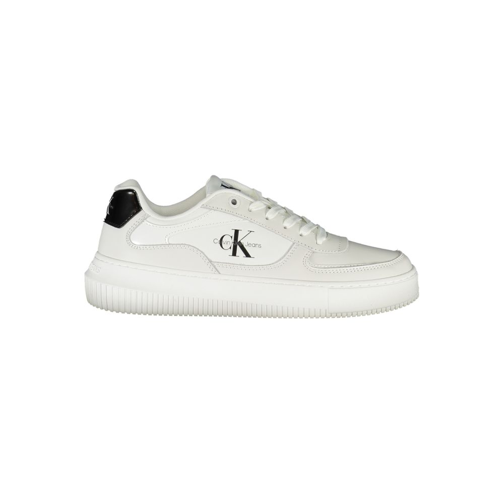Calvin Klein - White Leather Women Sneaker