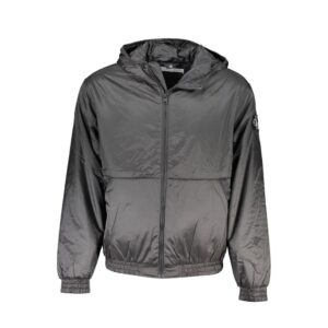 Black Recycled Polyester Men Jacket