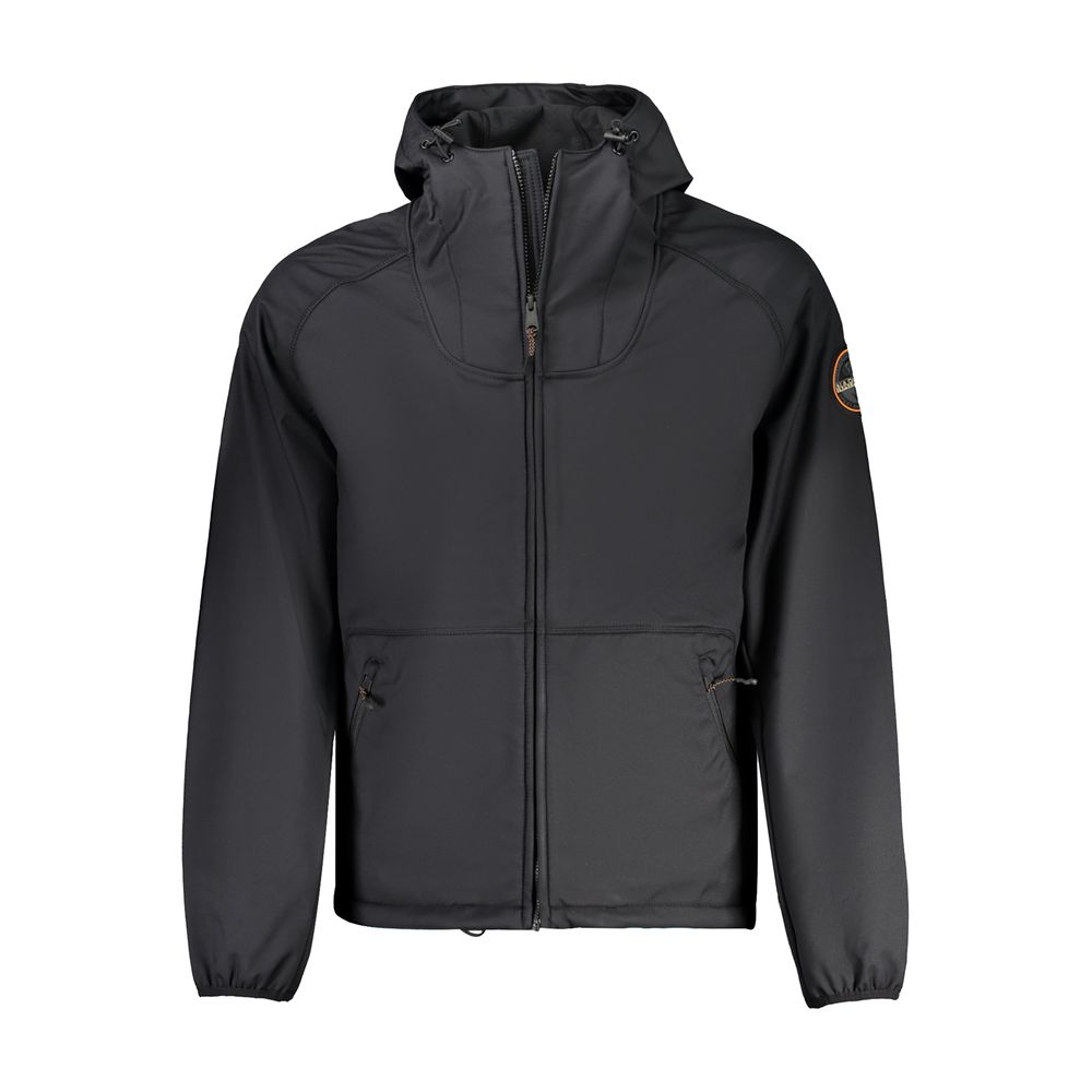 Napapijri - Black Recycled Polyester Men Jacket
