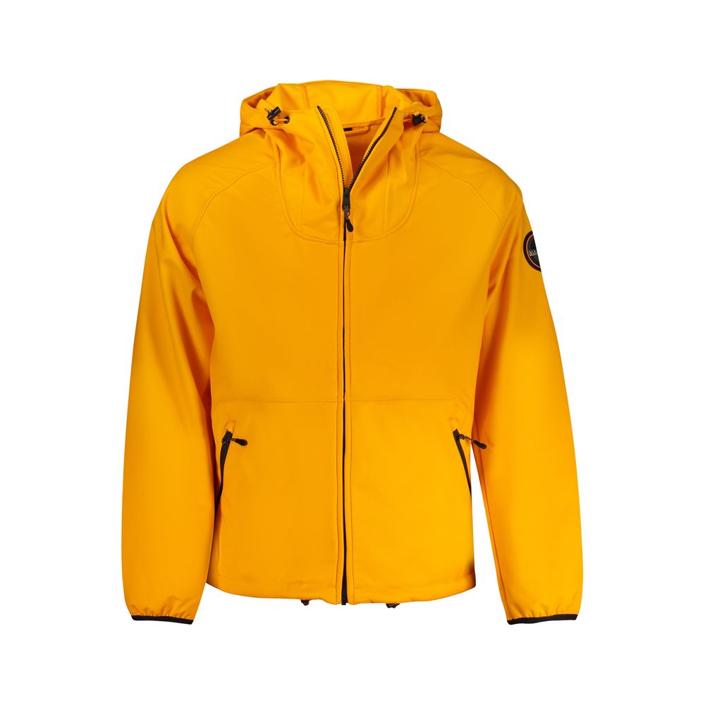 Napapijri - Orange Recycled Polyester Men Jacket