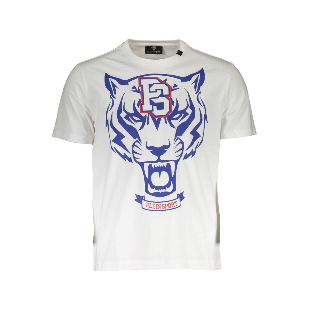 Plein Sport - White Cotton Mens TShirt