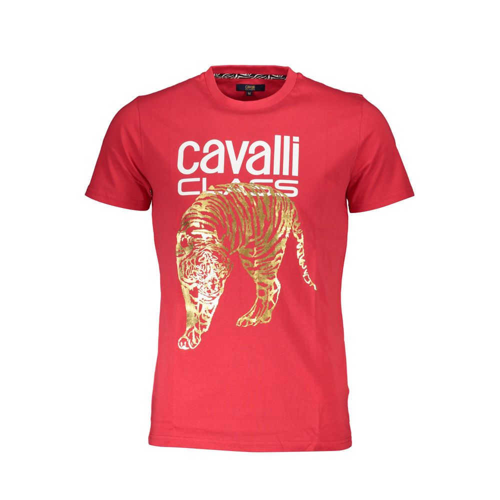 Cavalli Class - Red Cotton Men T-Shirt