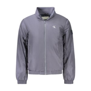 Blue Polyamide Men's Jacket
