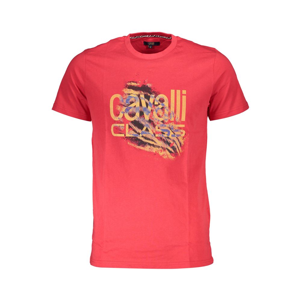 Cavalli Class - Red Cotton Men T-Shirt