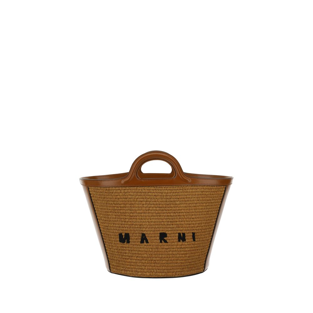 Marni - Brown Cotton Shoulder Bag