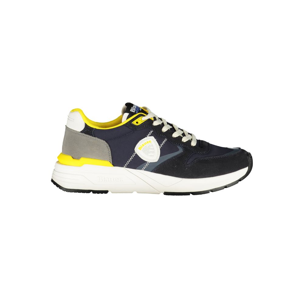 Blauer - Blue Polyurethane Mens Sneaker