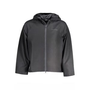 Black Polyester Shell Jacket