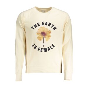 Beige Cotton Men's Sweater