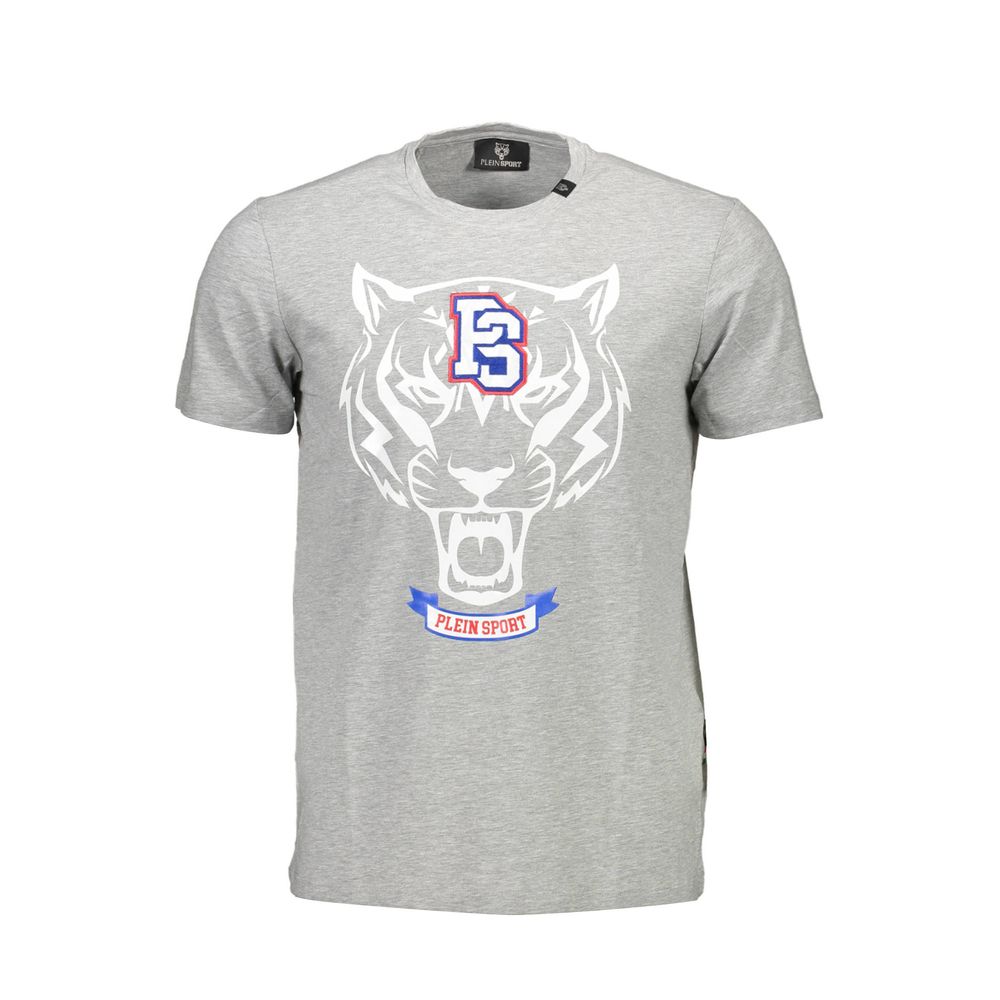 Plein Sport - Brown Cotton Men T-Shirt