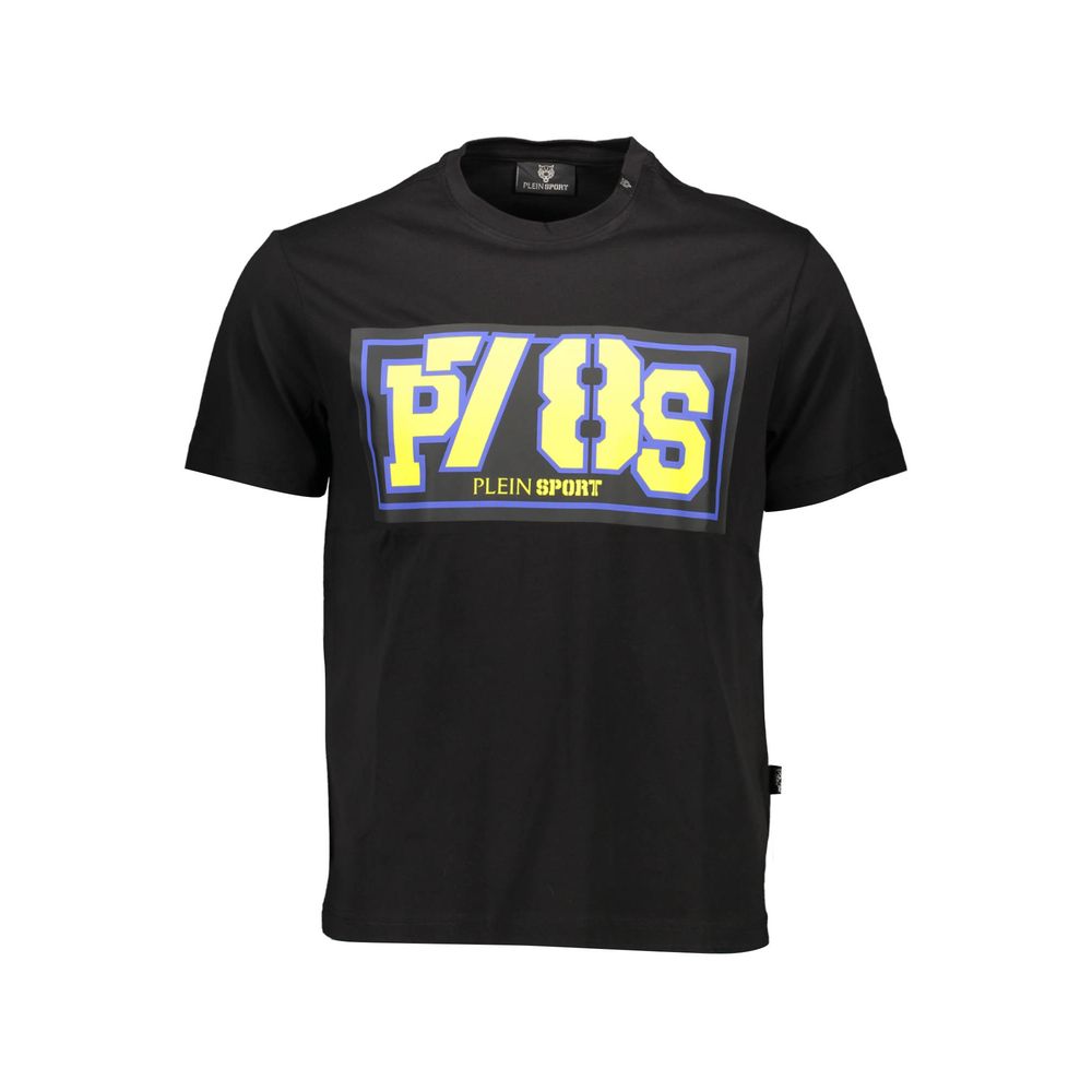 Plein Sport - Black Cotton Men T-Shirt