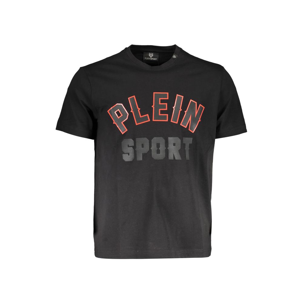 Plein Sport - Black Cotton Men T-Shirt