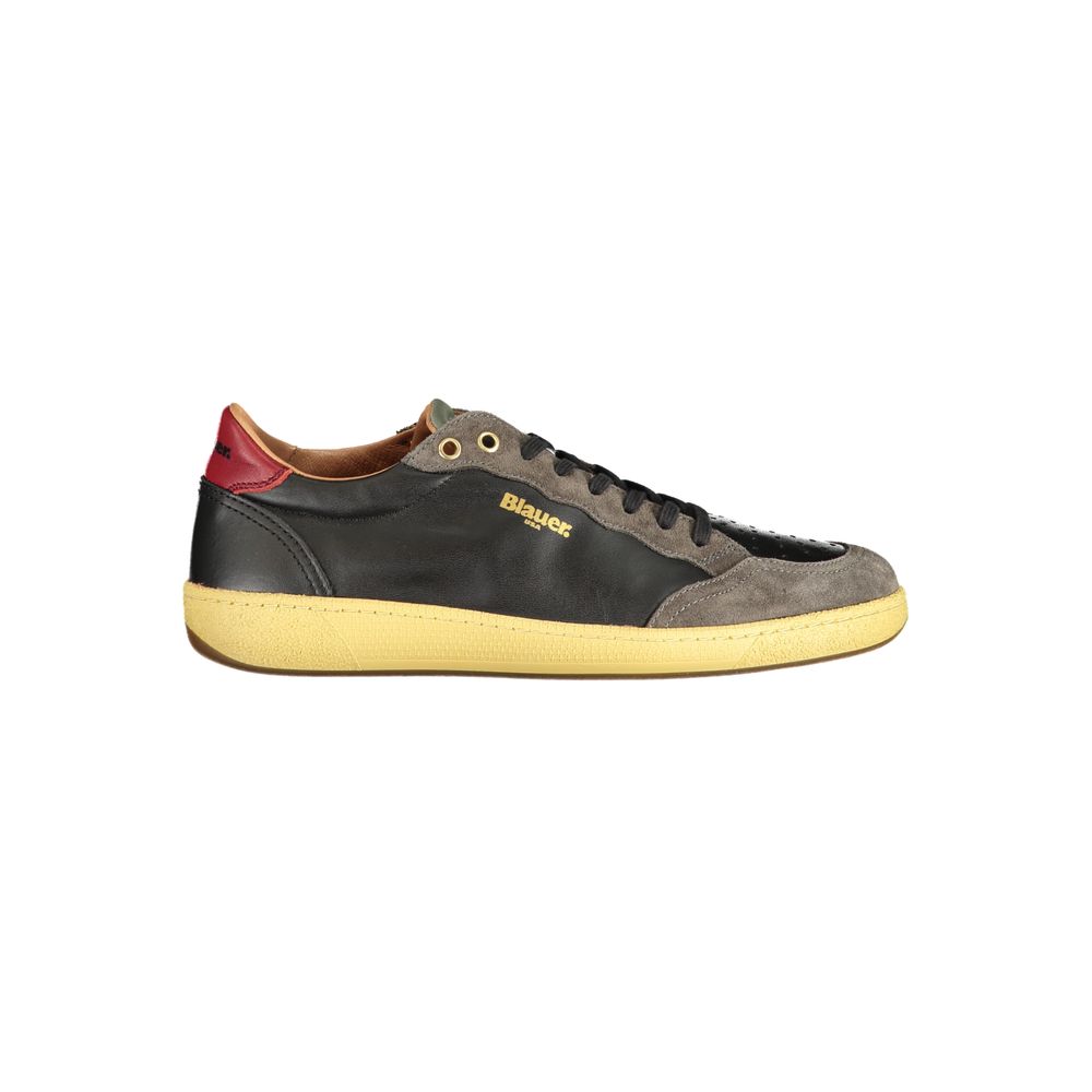 Blauer - Black Leather Men Sneaker