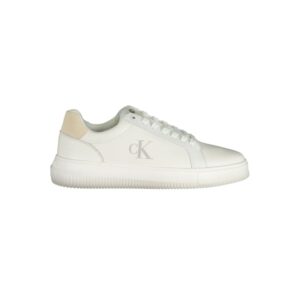 White Polyurethane Men's Sneaker