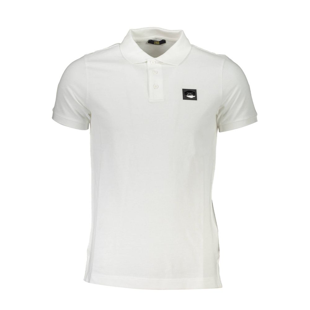 Cavalli Class - White Cotton Men Polo Shirt