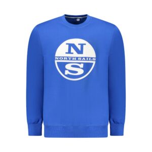 Blue Cotton Men Sweatshirt