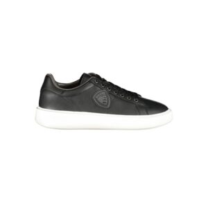 Black Polyurethane Men's Sneaker