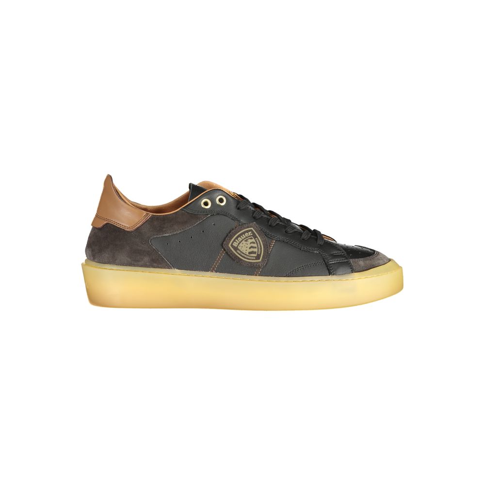 Blauer - Black Leather Men Sneaker
