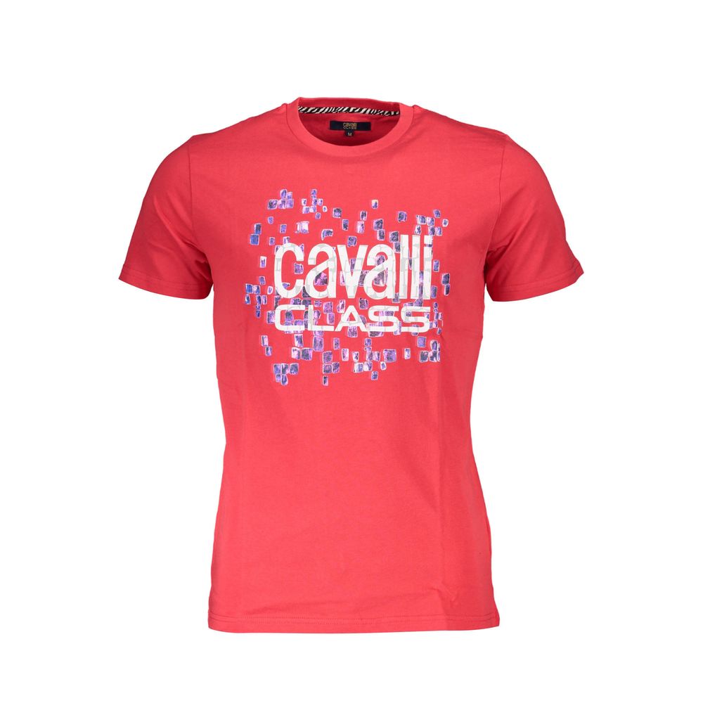 Cavalli Class - Red Cotton Men T-Shirt