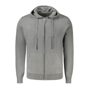 Brown Polyester Men Cardigan