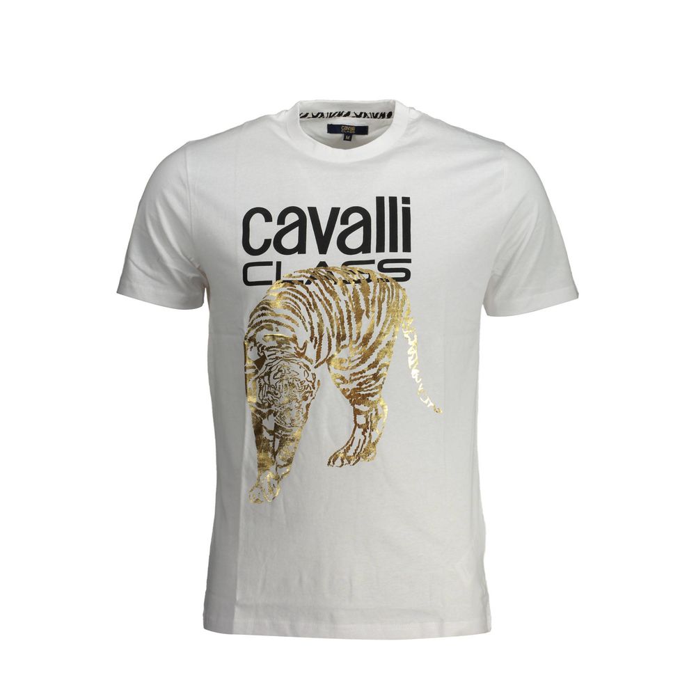 Cavalli Class - Bianco Cotton Men T-Shirt