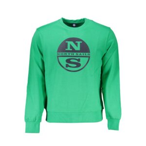 Green Cotton Men Sweater